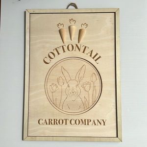 Make Market Wood Cottontail Carrot Company 3D Carrots NWT 3 for $20